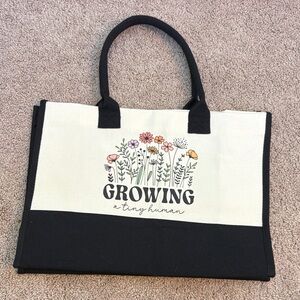Floral Canvas Tote